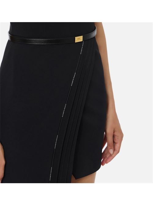 SUIT WITH TUXEDO DETAILS ELISABETTA FRANCHI | AB80156E2110 Nero